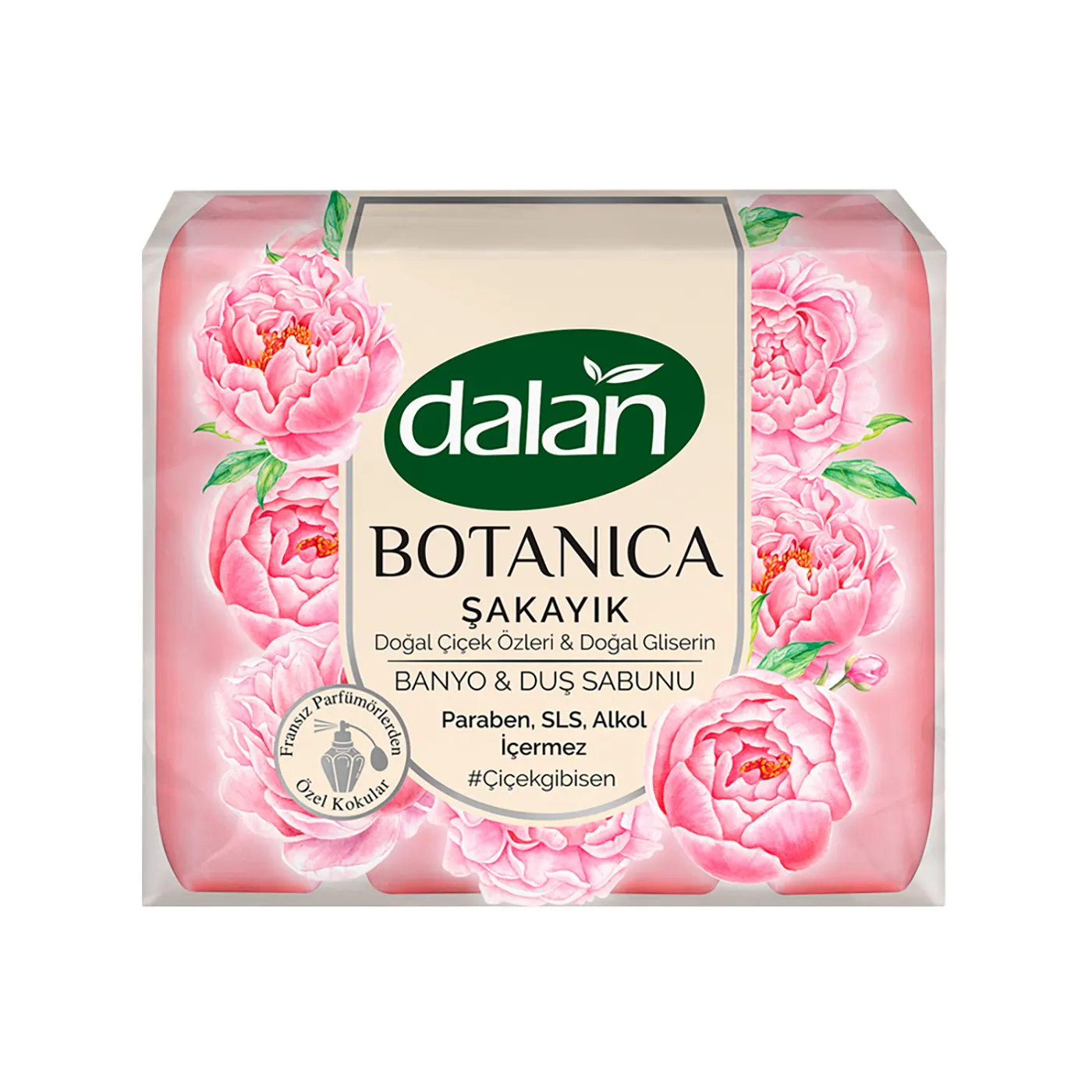 DALAN BOTANICA МЫЛО ДЛЯ ДУША  150 гр. 4 шт. ПИОН