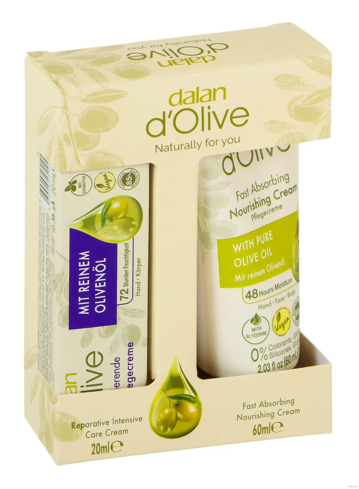 DALAN D'OLIVE 80 гр. ПОДАРОЧНЫЙ НАБОР