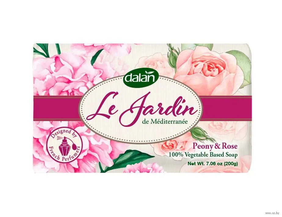 DALAN LE JARDIN МЫЛО 200 гр. ПИОНА И РОЗА